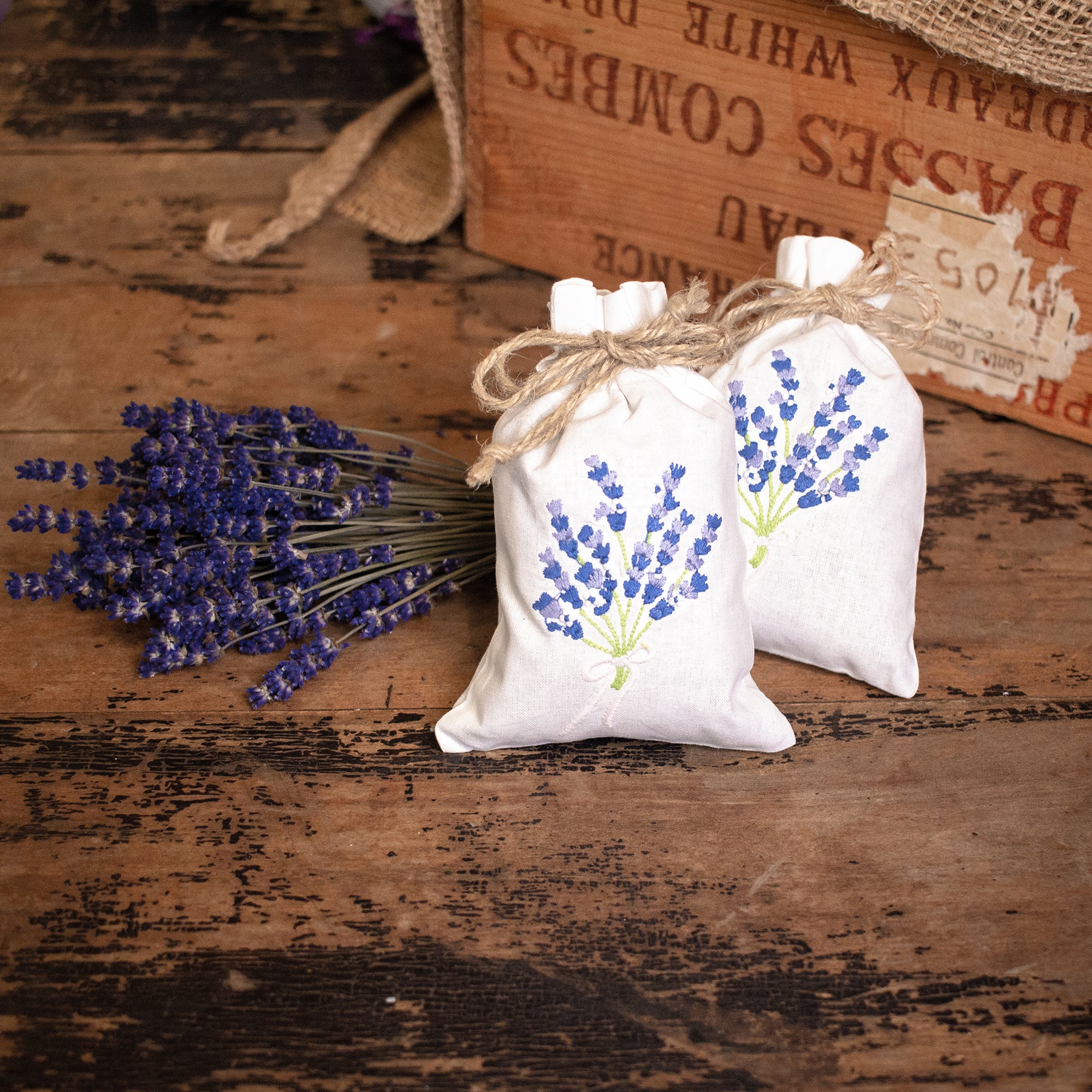 Dried Lavender Sachet Set