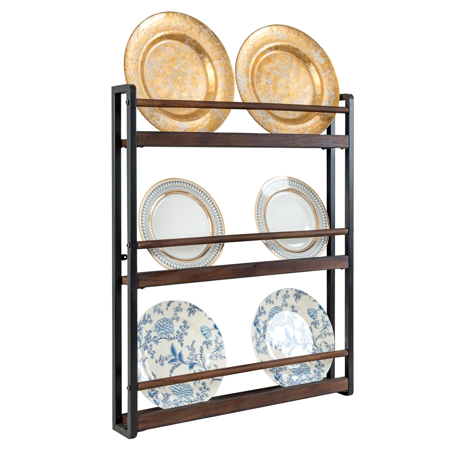 Wooden Plate Display Rack